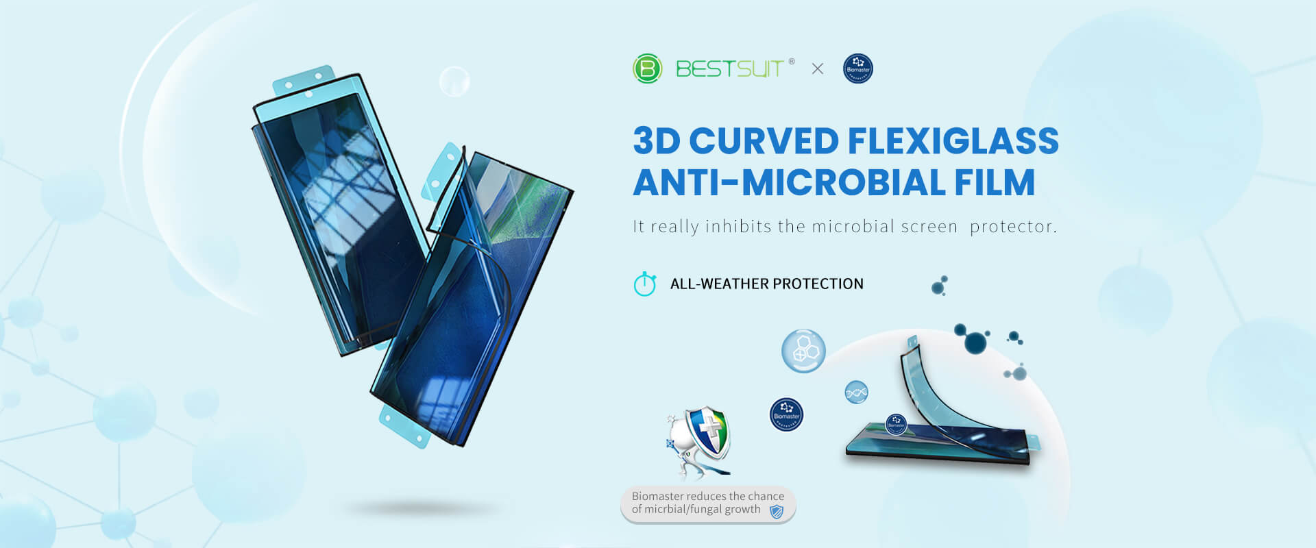 biomaster flexible glass screen protector